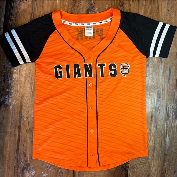 Pink by Victoria’s Secret Orange Friday San Francisco Giants MLB Baseball Jersey - Picture 7 of 7